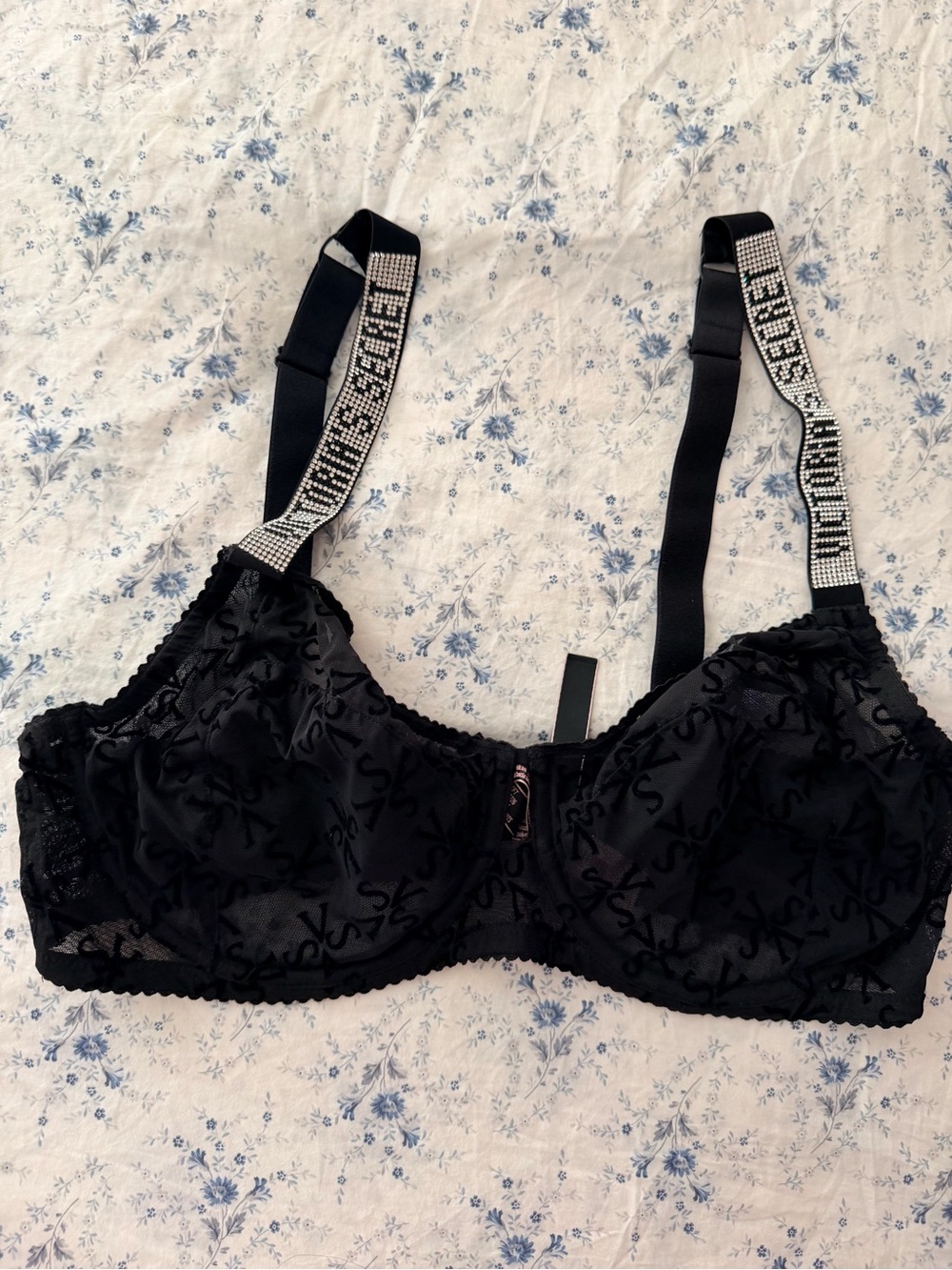 Victoria's Secret Unlined Mesh Shine Strap Full Cup Bra